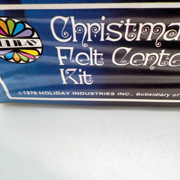 Christmas Felt Centerpiece Kit 3165 Night Before Christmas DIY Holiday NOS Vtg - Picture 6 of 7
